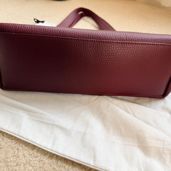 Cuyana Leather System  Tote 13 inch & Adjustable Strap Cherry - Picture 3 of 5